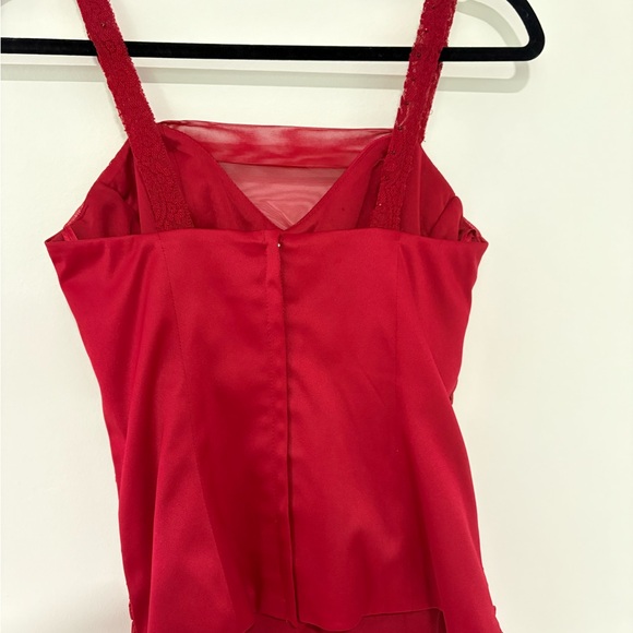 Cache Red Lace Trim Top - Picture 5 of 8